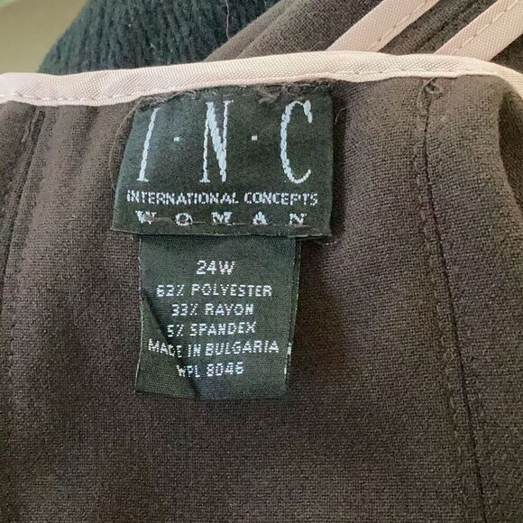 INC International Concepts A-Line Skirt Brown & Pink women’s 24W - Picture 6 of 6